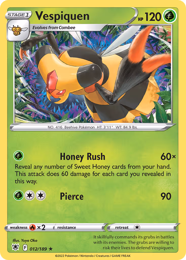 Vespiquen 12/189 Pokemon card