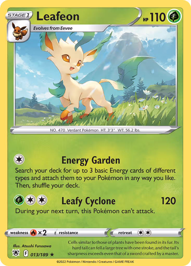 Leafeon 13/189 Pokemon card