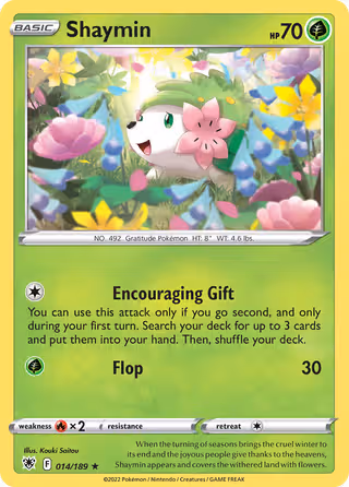 Shaymin 14/189 Pokemon card