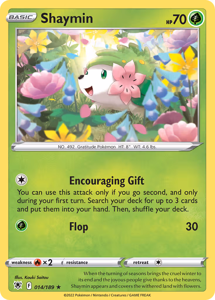 Shaymin 14/189 Pokemon card