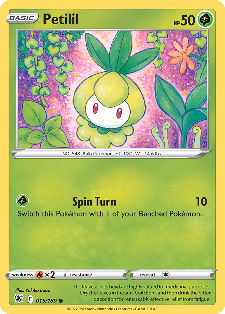 Petilil 15/189 Pokemon card