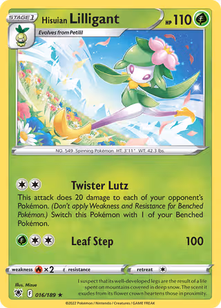 Hisuian Lilligant 16/189 Pokemon card