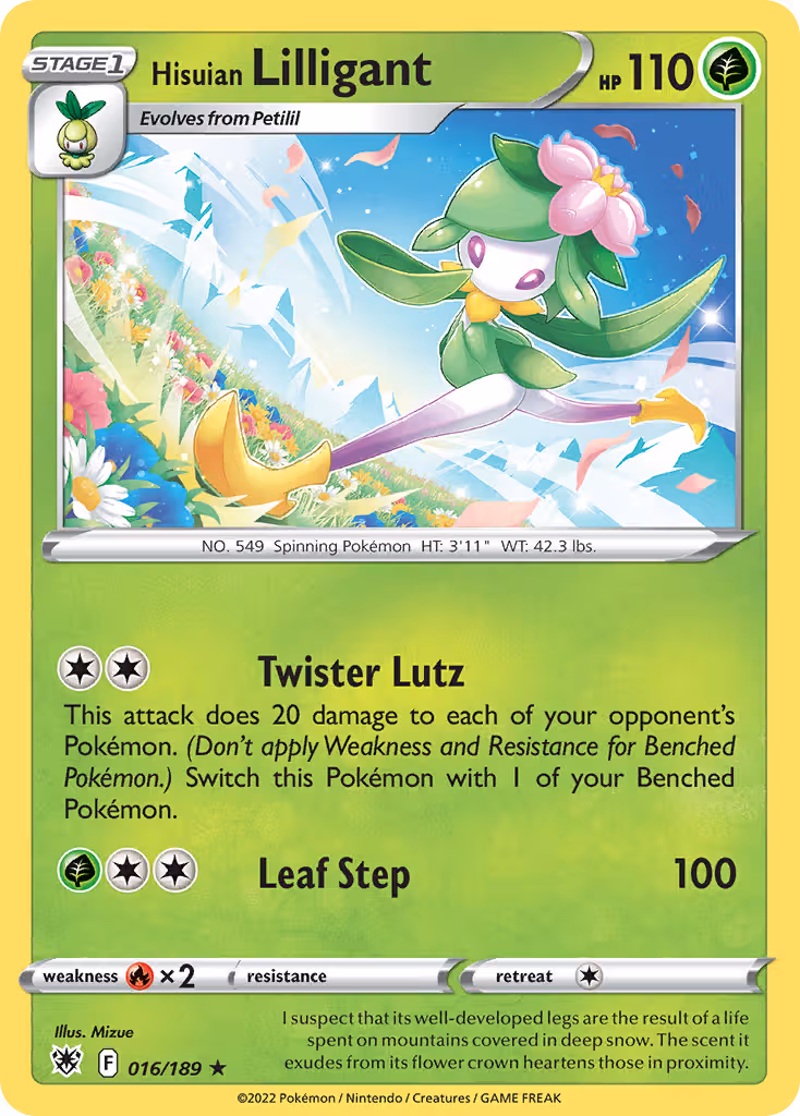 Hisuian Lilligant 16/189 Pokemon card