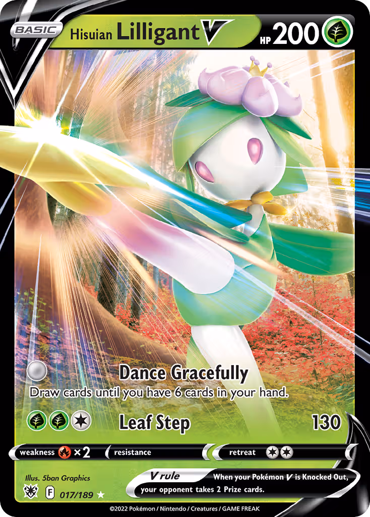 Hisuian Lilligant V 17/189 Pokemon card