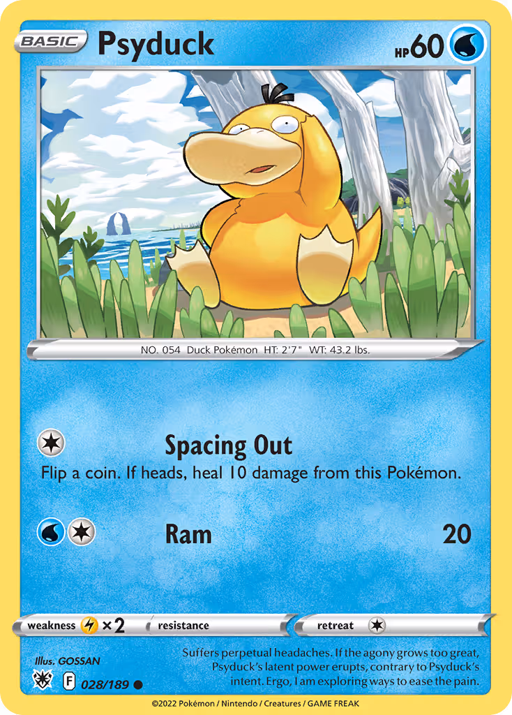 Psyduck 28/189 Pokemon card