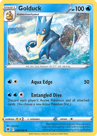 Golduck 29/189 Pokemon card