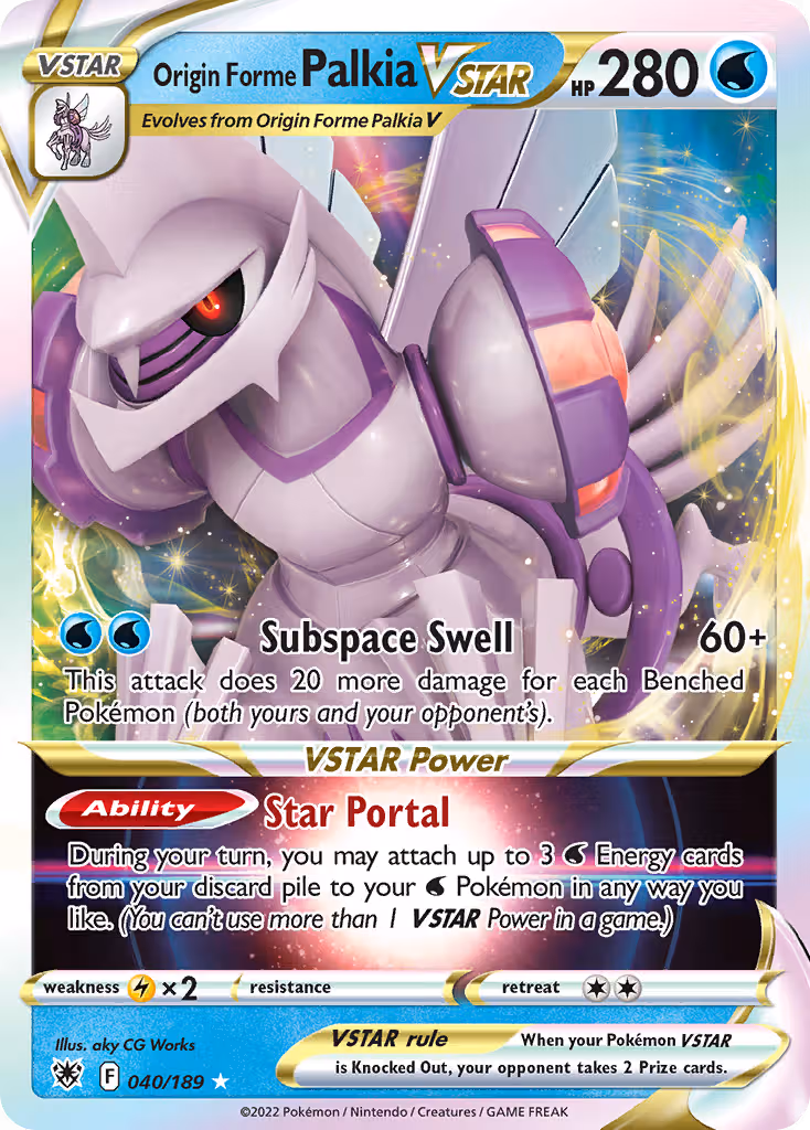 Origin Forme Palkia VSTAR 40/189 Pokemon card