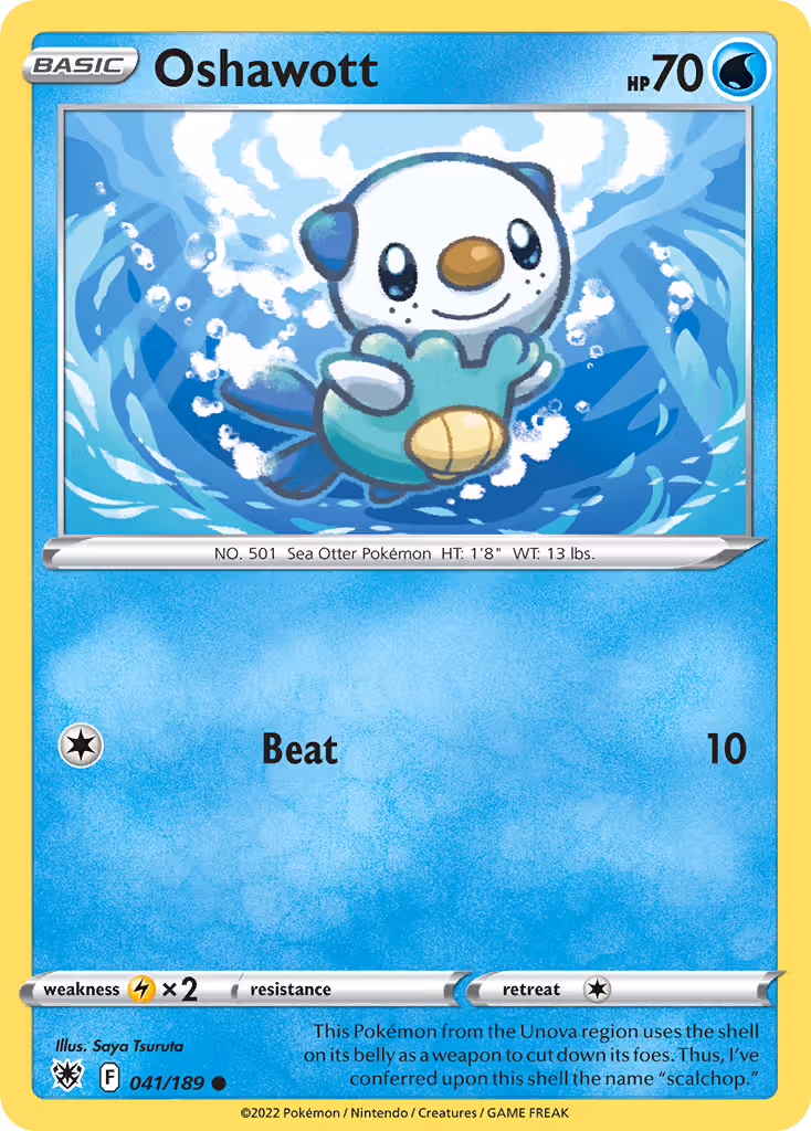 Oshawott 41/189 Pokemon card