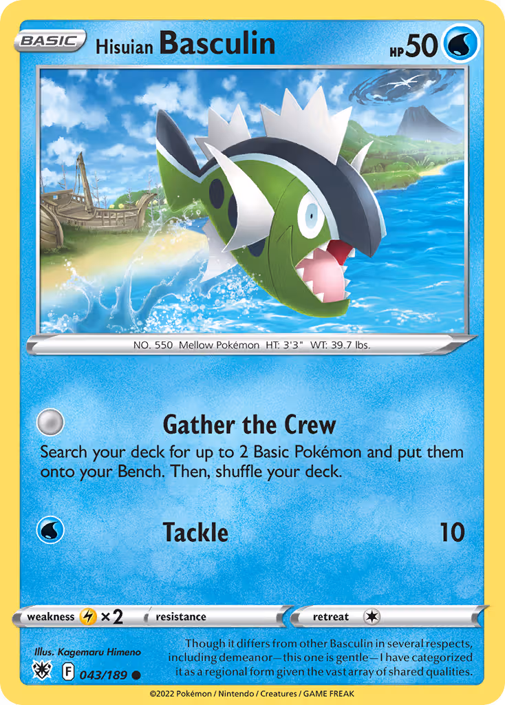 Hisuian Basculin 43/189 Pokemon card