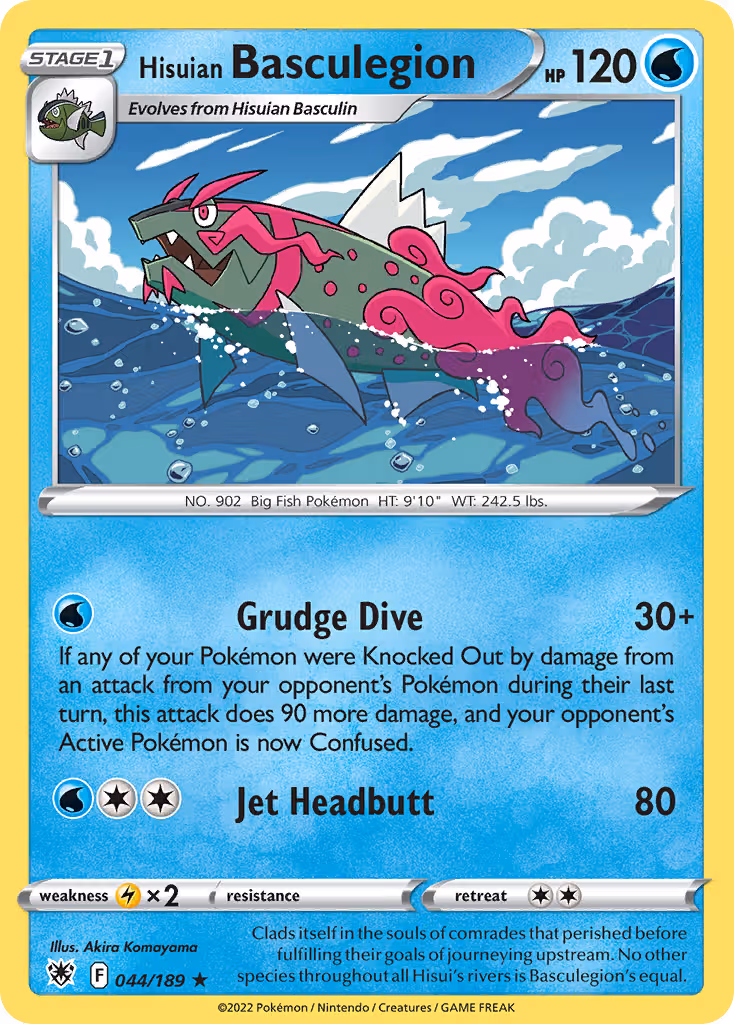 Hisuian Basculegion 44/189 Pokemon card