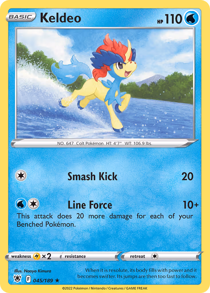 Keldeo 45/189 Pokemon card