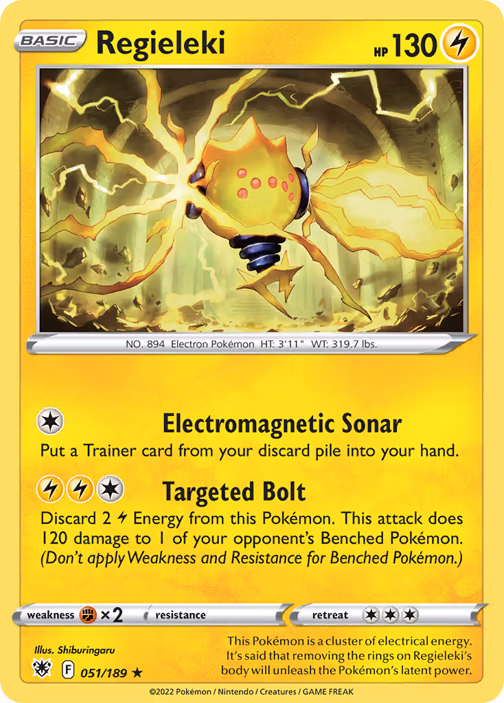Regieleki 51/189 Pokemon card
