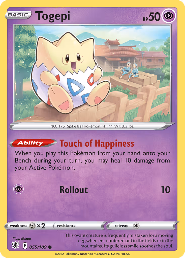 Togepi 55/189 Pokemon card