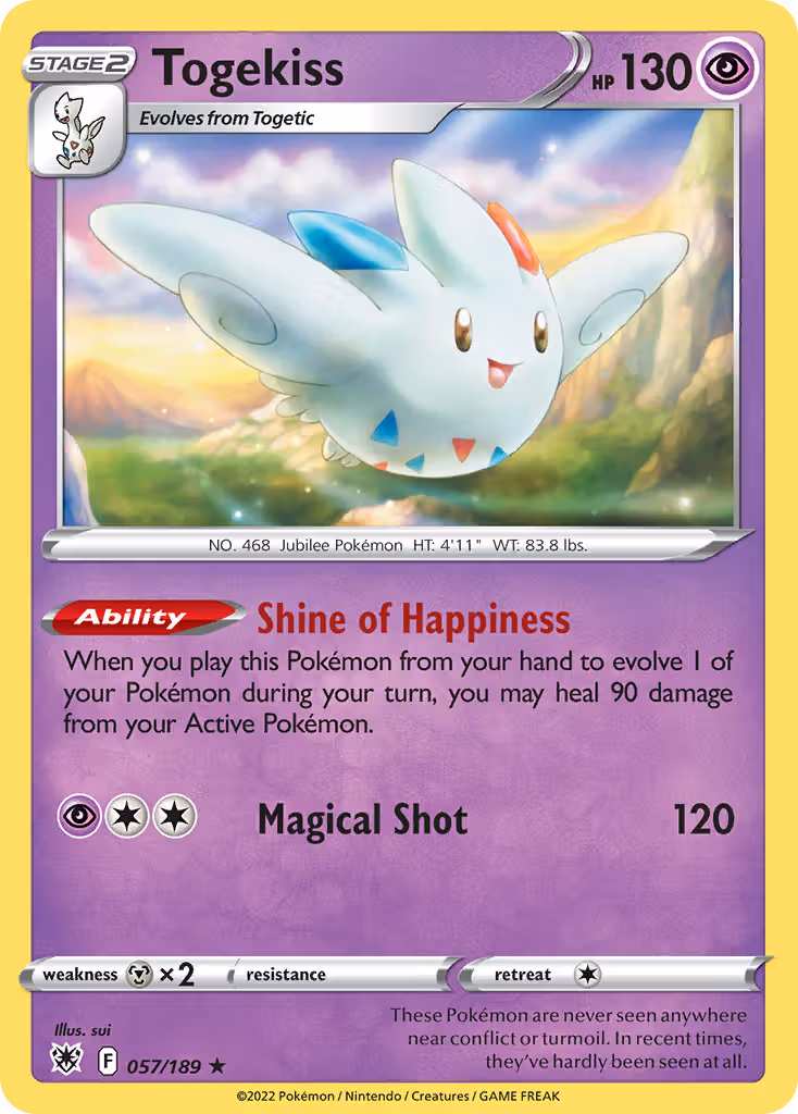 Togekiss 57/189 Pokemon card