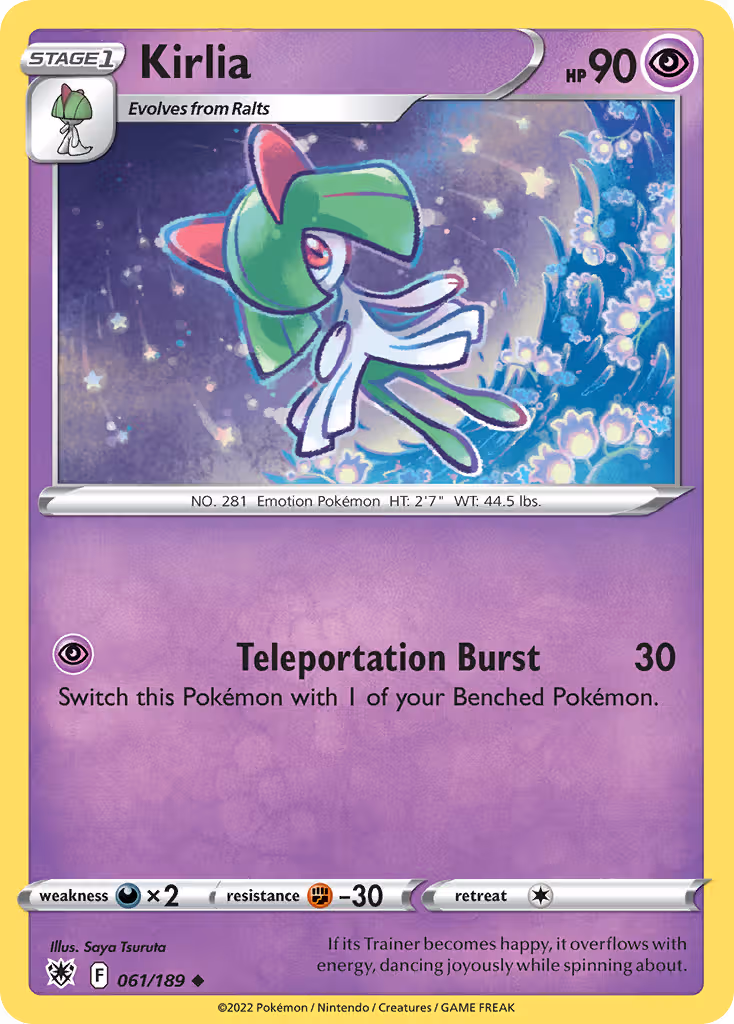 Kirlia 61/189 Pokemon card