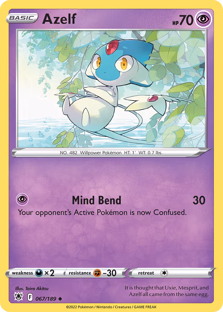 Azelf 67/189 Pokemon card