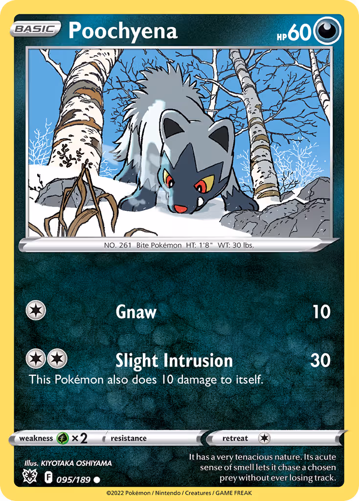 Poochyena 95/189 Pokemon card