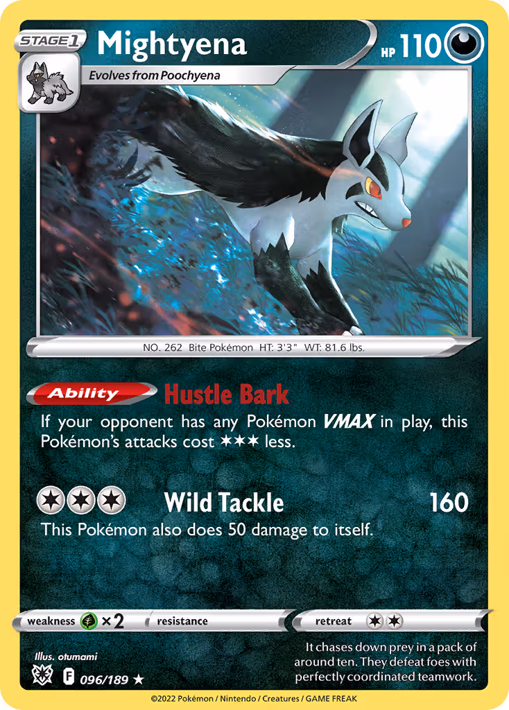 Mightyena 96/189 Pokemon card