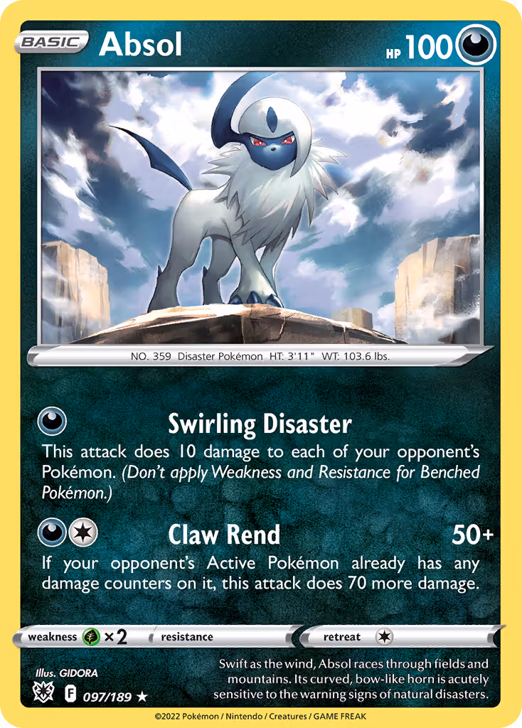 Absol 97/189 Pokemon card