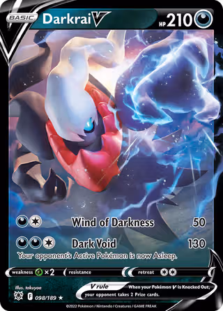 Darkrai V 98/189 Pokemon card