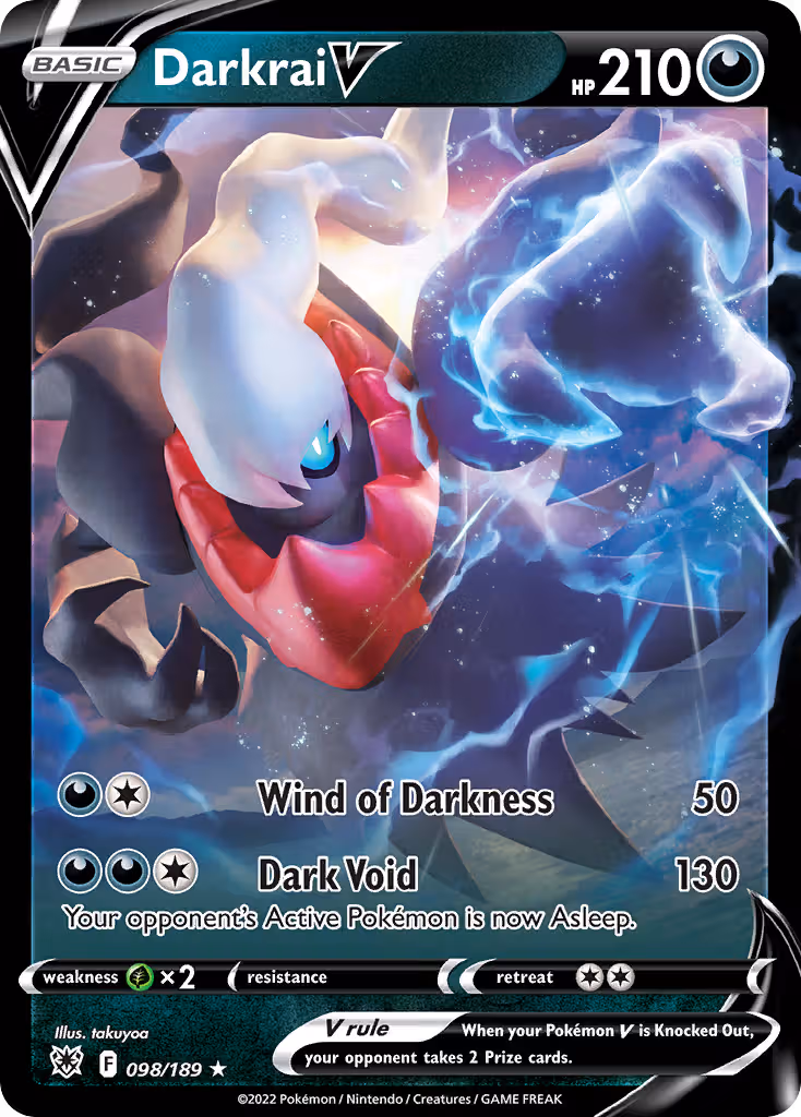 Darkrai V 98/189 Pokemon card