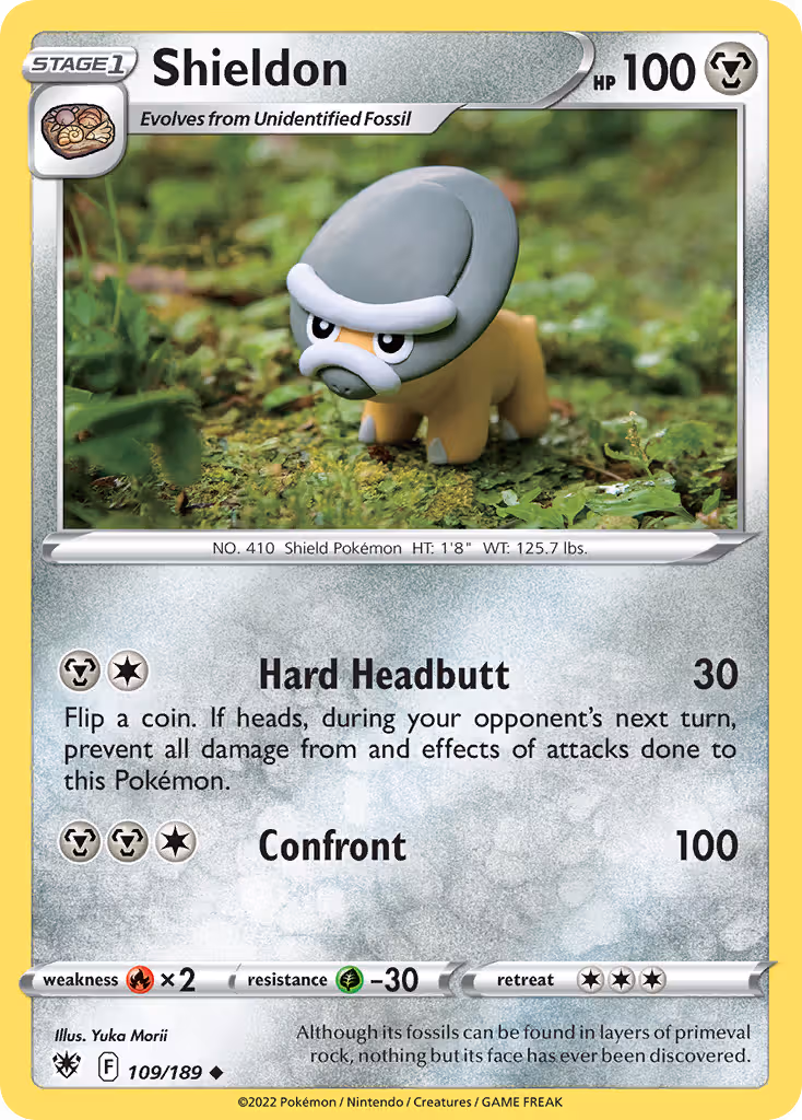 Shieldon 109/189 Pokemon card