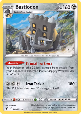 Bastiodon 110/189 Pokemon card
