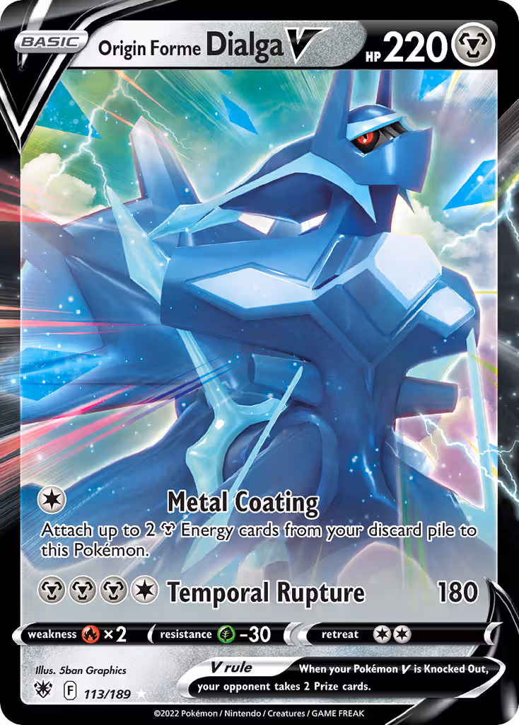 Origin Forme Dialga V 113/189 Pokemon card