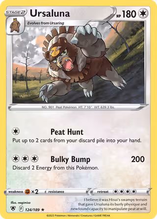 Ursaluna 124/189 Pokemon card