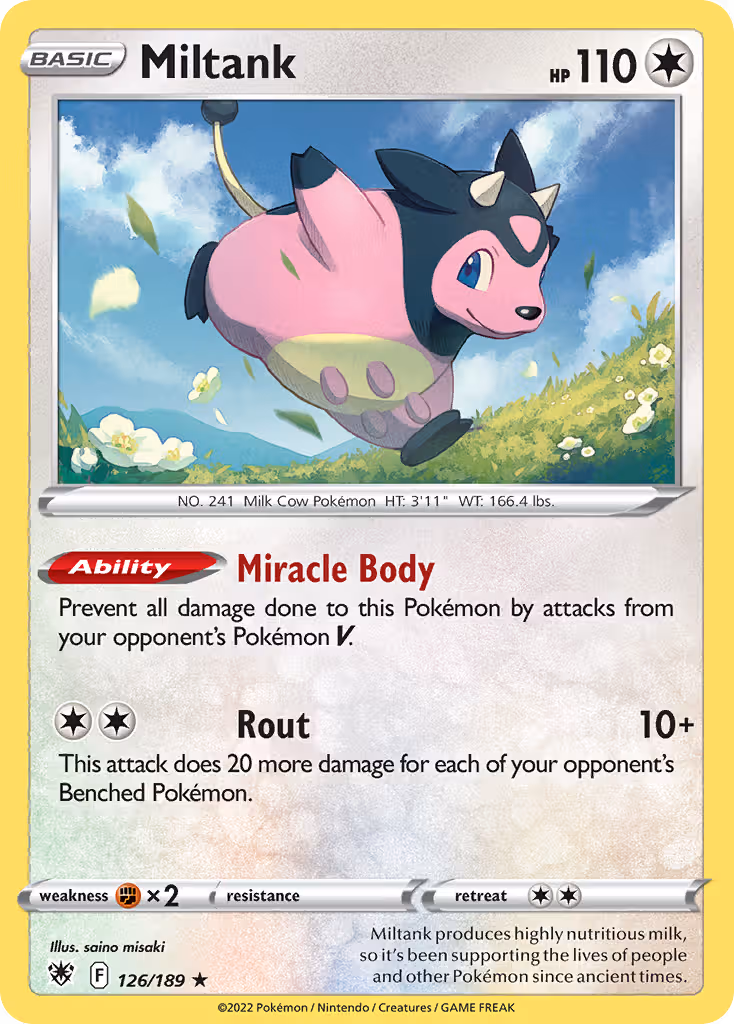 Miltank 126/189 Pokemon card