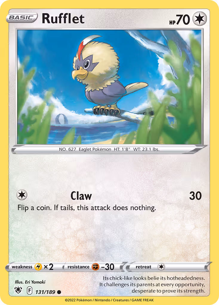 Rufflet 131/189 Pokemon card