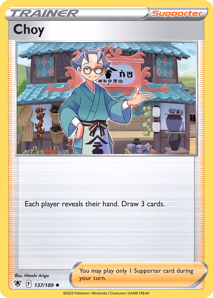 Choy 137/189 Pokemon card