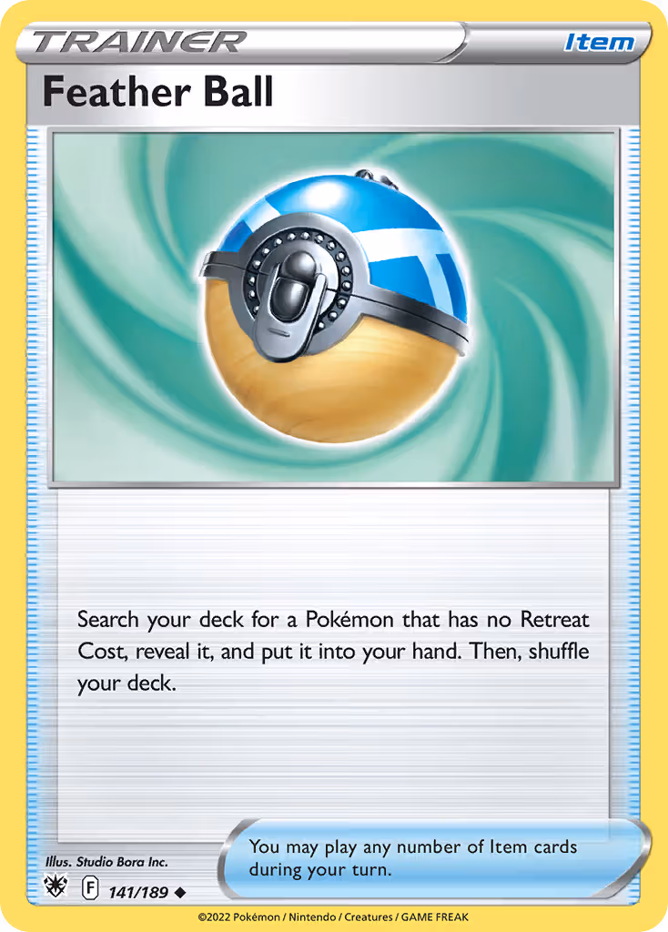 Feather Ball 141/189 Pokemon card