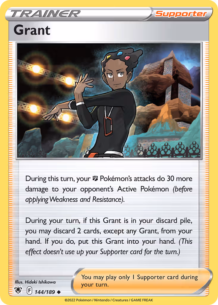 Grant 144/189 Pokemon card