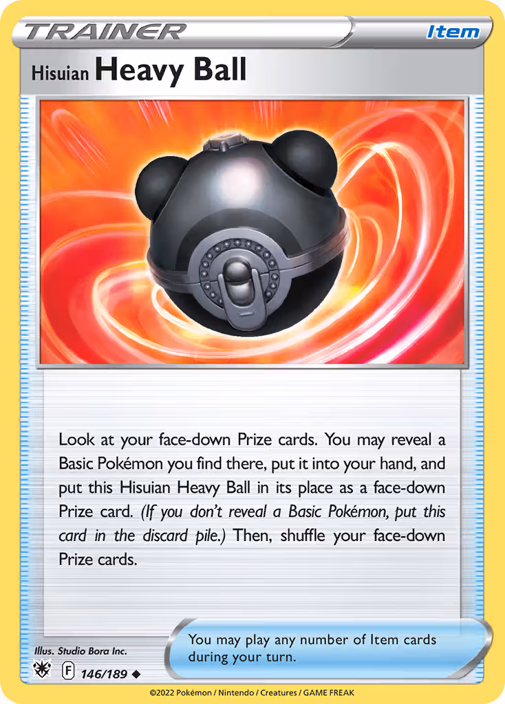Hisuian Heavy Ball 146/189 Pokemon card