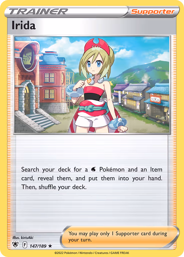 Irida 147/189 Pokemon card