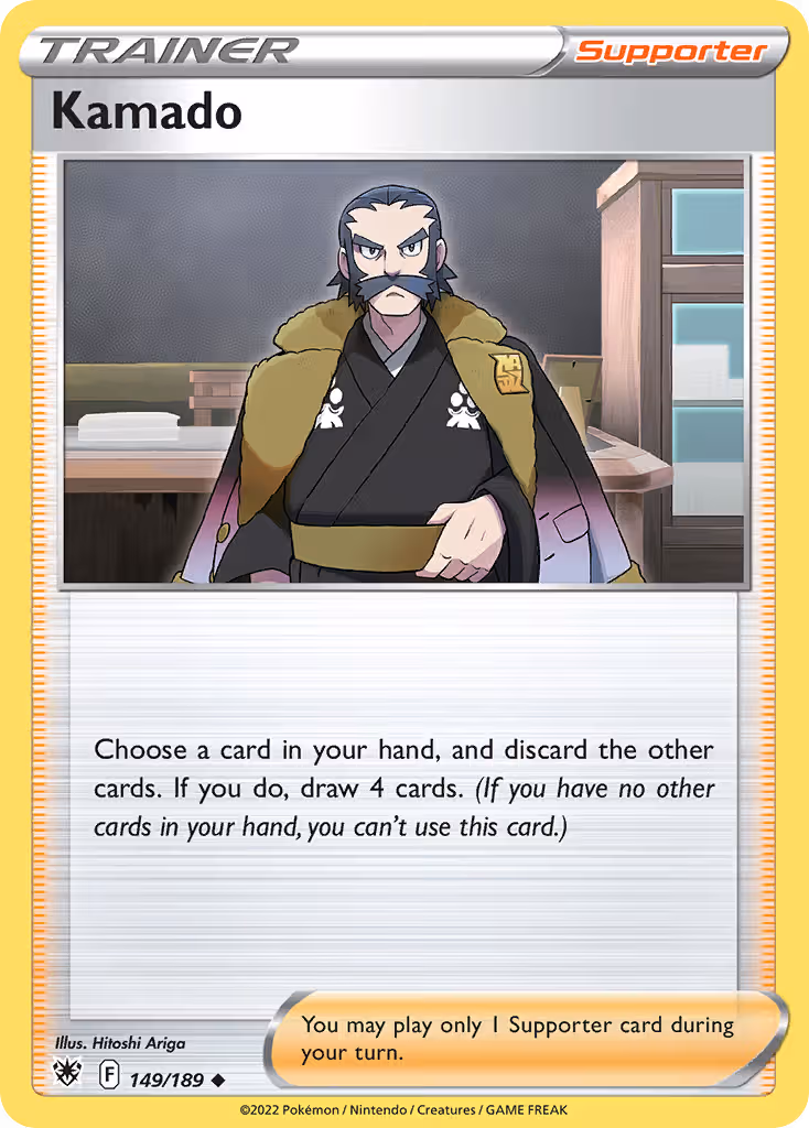 Kamado 149/189 Pokemon card