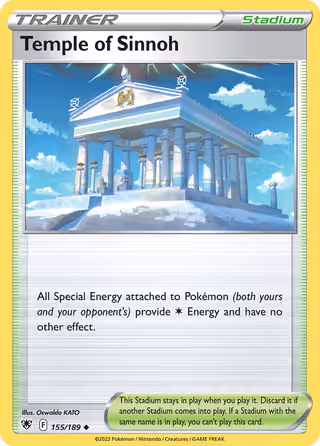 Temple of Sinnoh 155/189 Pokemon card