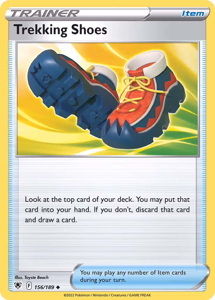 Trekking Shoes 156/189 Pokemon card