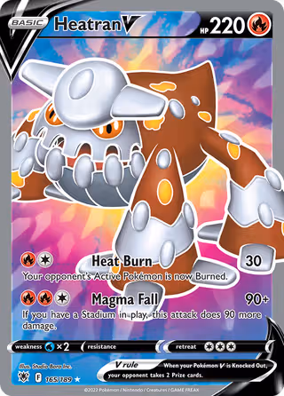 Heatran V 165/189 Pokemon card