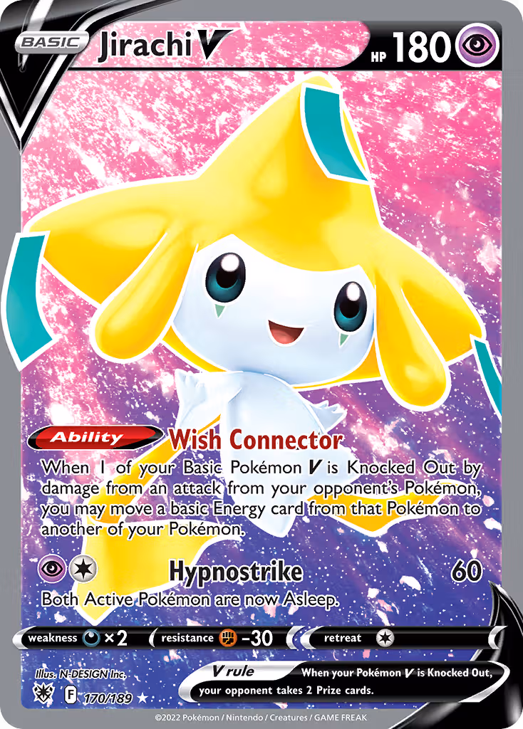 Jirachi V 170/189 Pokemon card