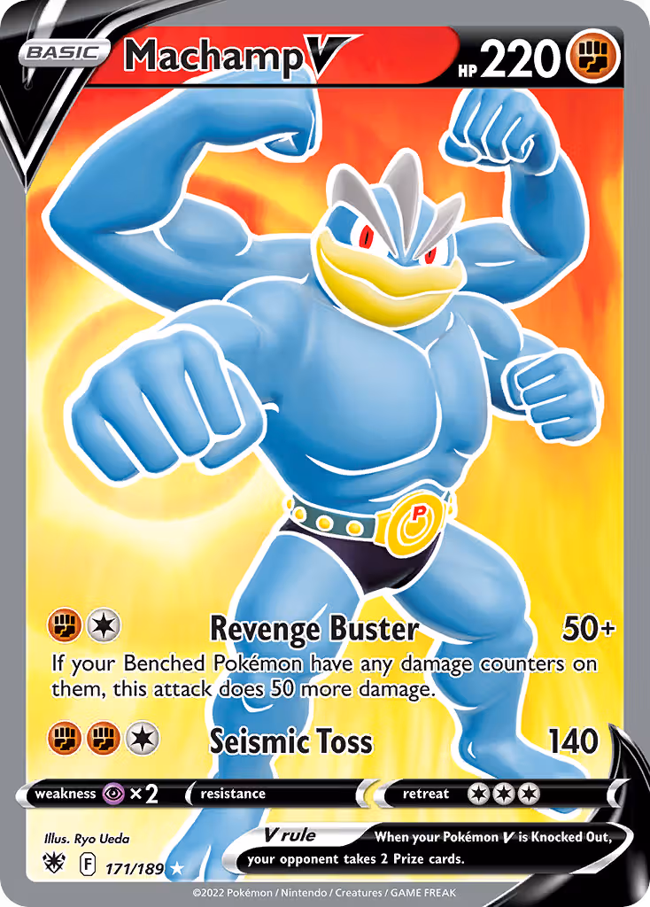 Machamp V 171/189 Pokemon card