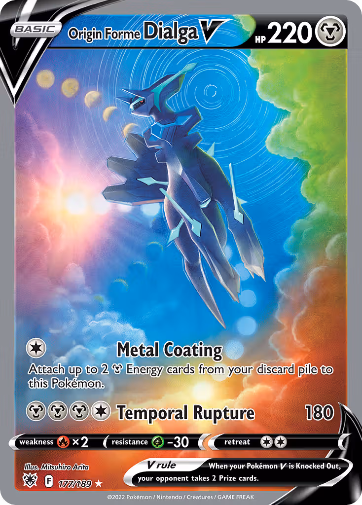 Origin Forme Dialga V 177/189 Pokemon card