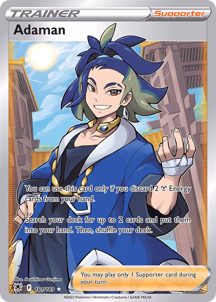 Adaman 181/189 Pokemon card