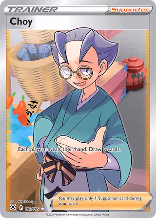 Choy 182/189 Pokemon card