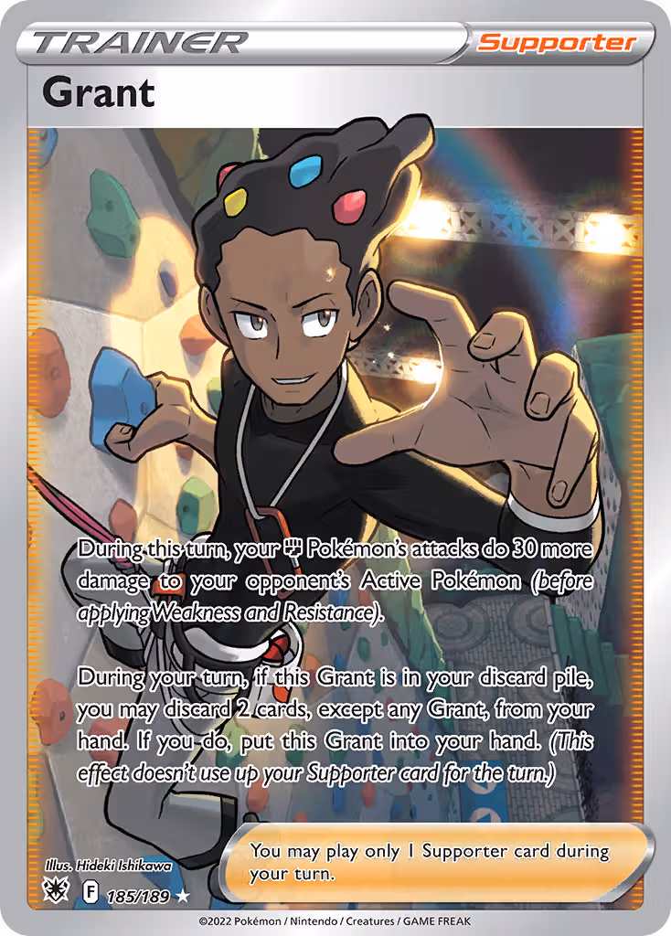 Grant 185/189 Pokemon card