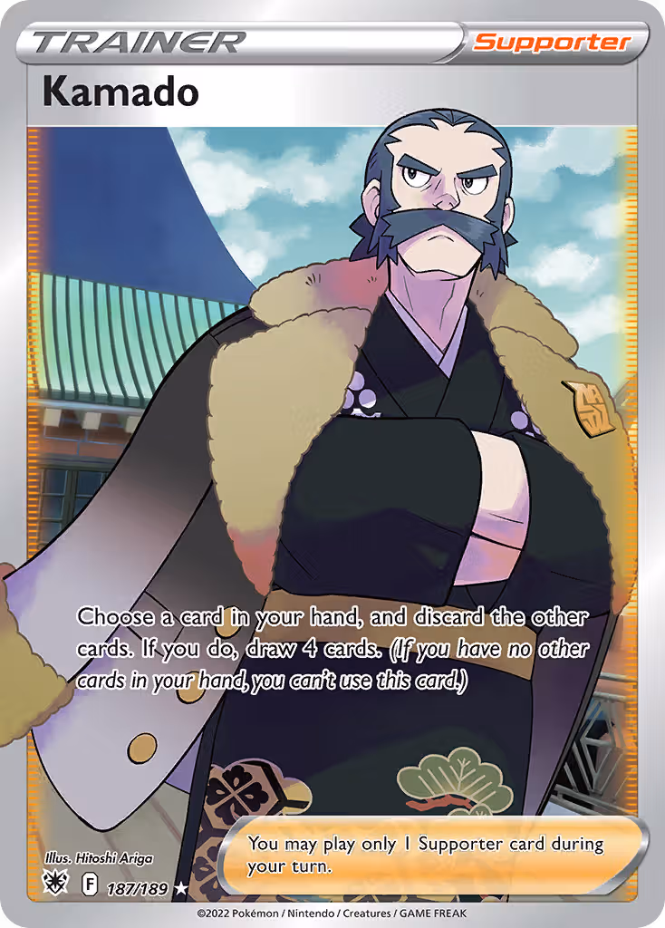 Kamado 187/189 Pokemon card