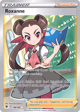 Roxanne 188/189 Pokemon card