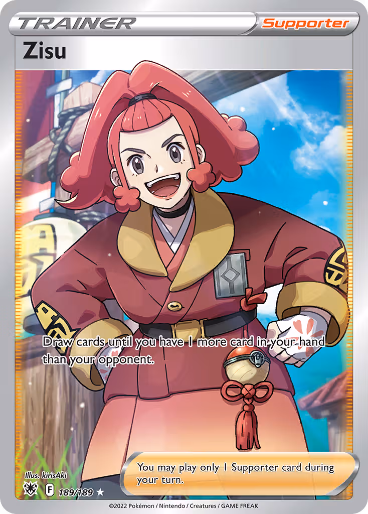 Zisu 189/189 Pokemon card