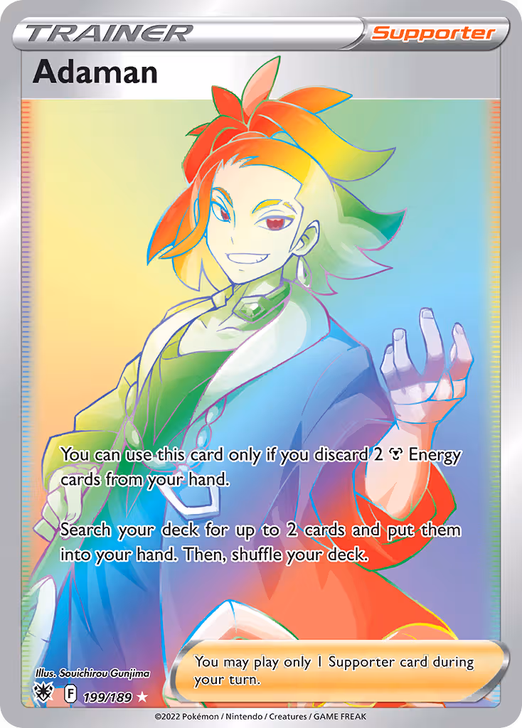 Adaman 199/189 Pokemon card